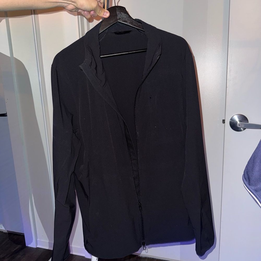 Lululemon Black Zip-Up Jacket Water Resistant